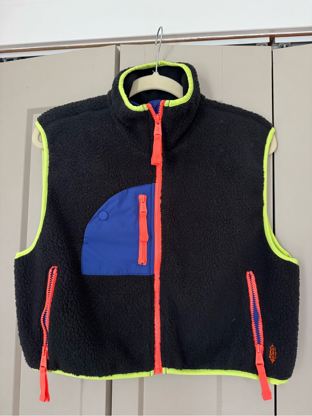 Free People Hit The Slopes Vest in the black sport combo